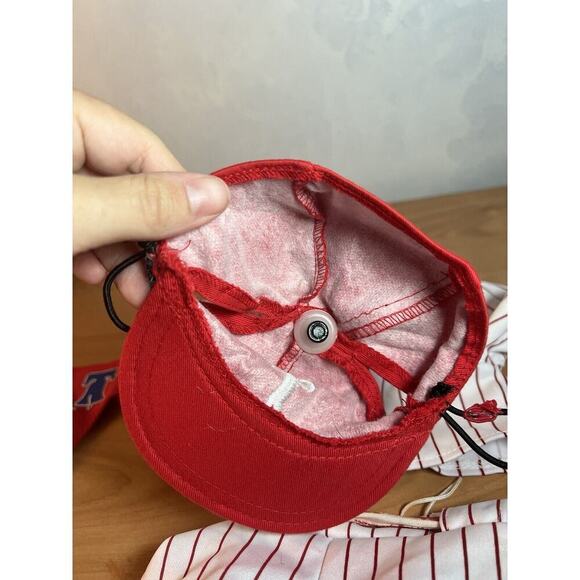 Build A Bear Phillies Baseball Player Outfit Uniform With Red Baseball Cap - Picture 9 of 9